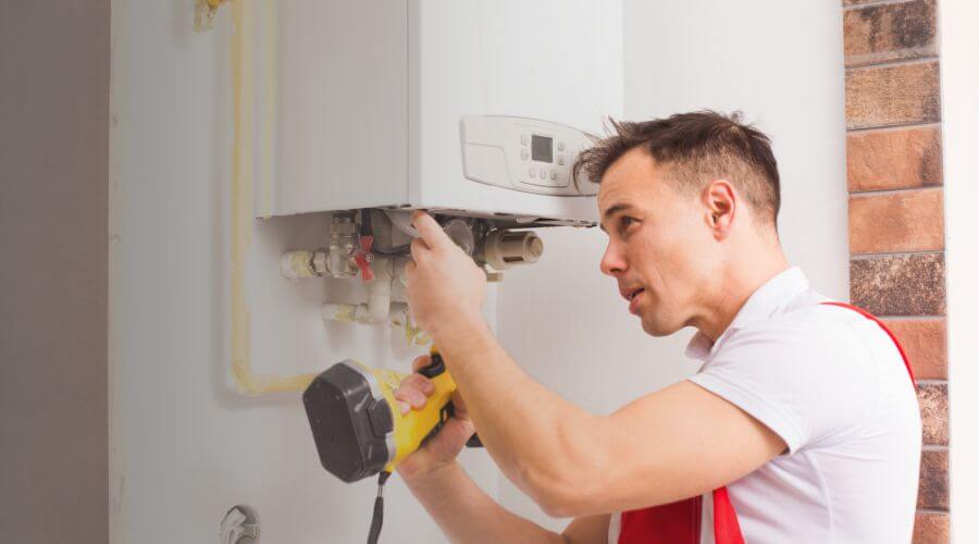 Local tankless water heater installation in Abie, NE